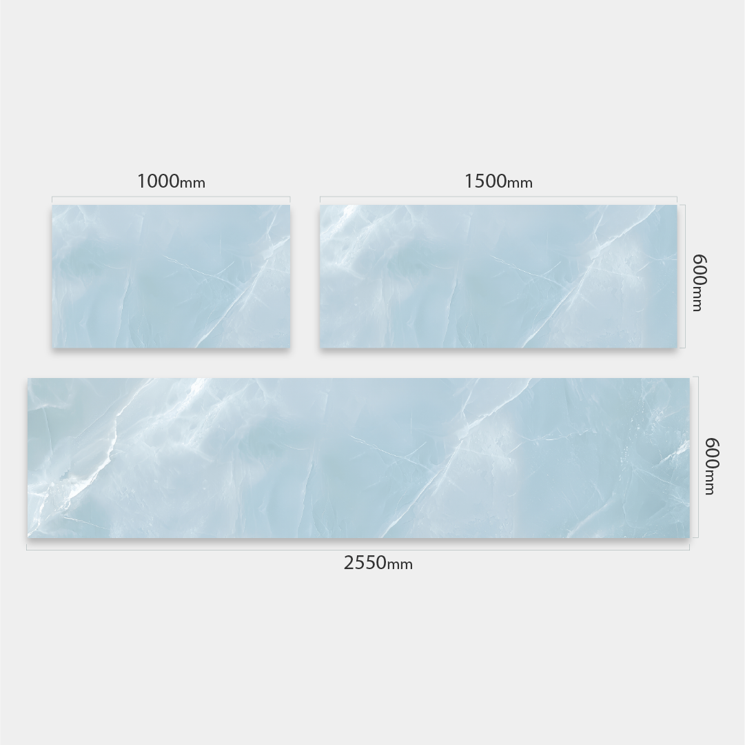 Marmoris Aqua, fugenlose Wandpaneele aus Alu-Verbund 3mm, Küchenrückwand - Duschrückwand-Platten