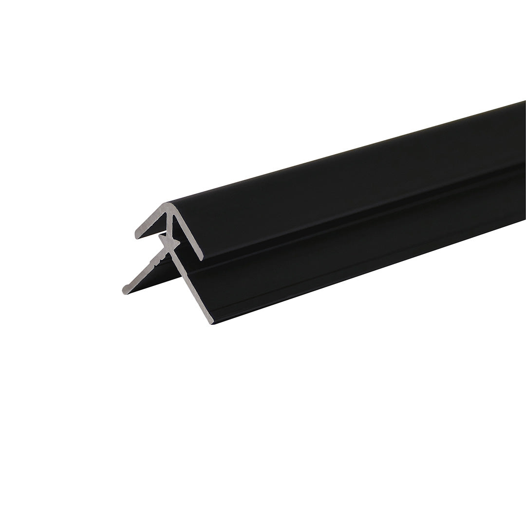Ausseneckprofil schwarz Duschrückwand 3mm