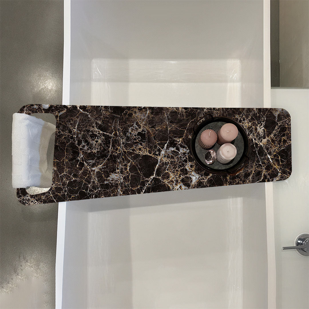 Marmor Emperado, Badewannenablage HPL Trespa-Platte 8mm - Duschrückwand-Platten