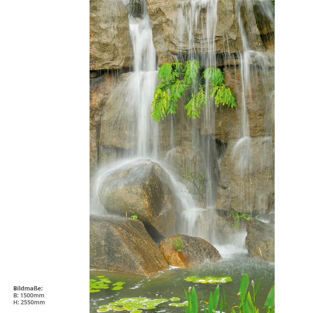 Wasserfall Steine, fugenlose Wandpaneele aus Alu-Verbund 3mm, Duschrückwand - Duschrückwand-Platten