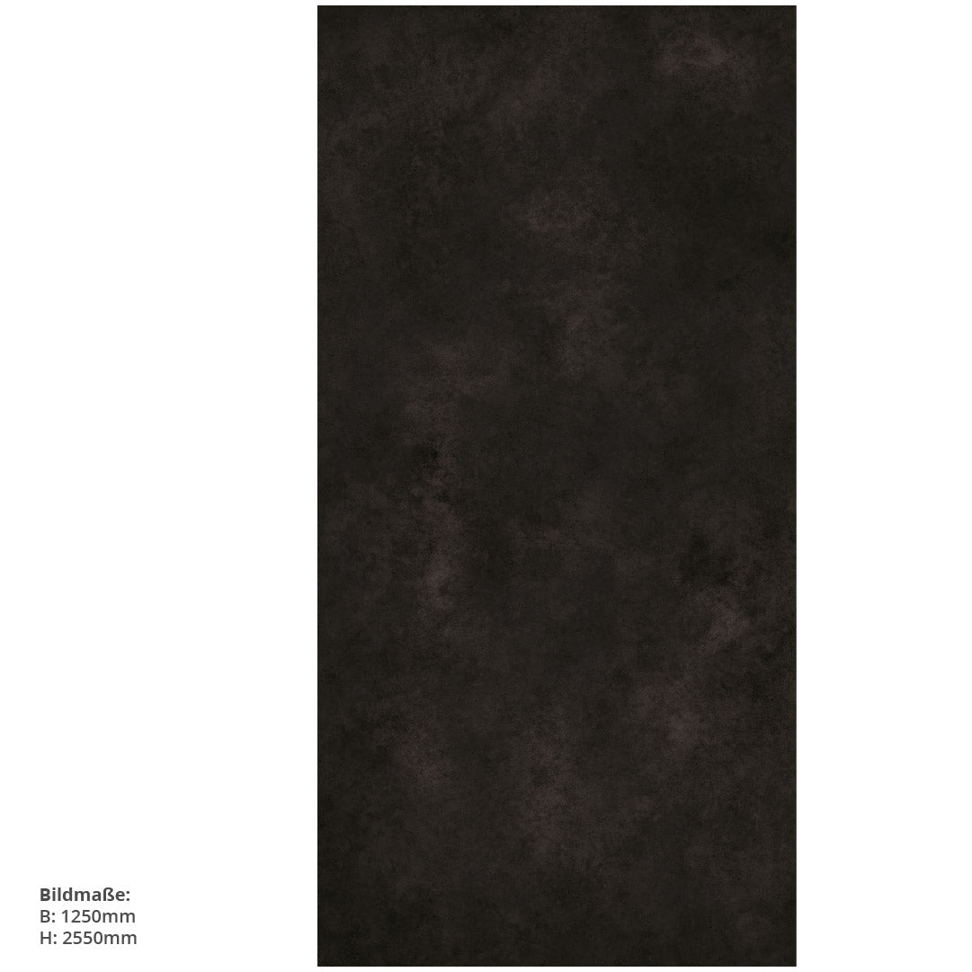 Cementwand Schwarz, fugenlose Wandpaneele aus Alu-Verbund 3mm, Duschrückwand - duschrückwand-platten.de