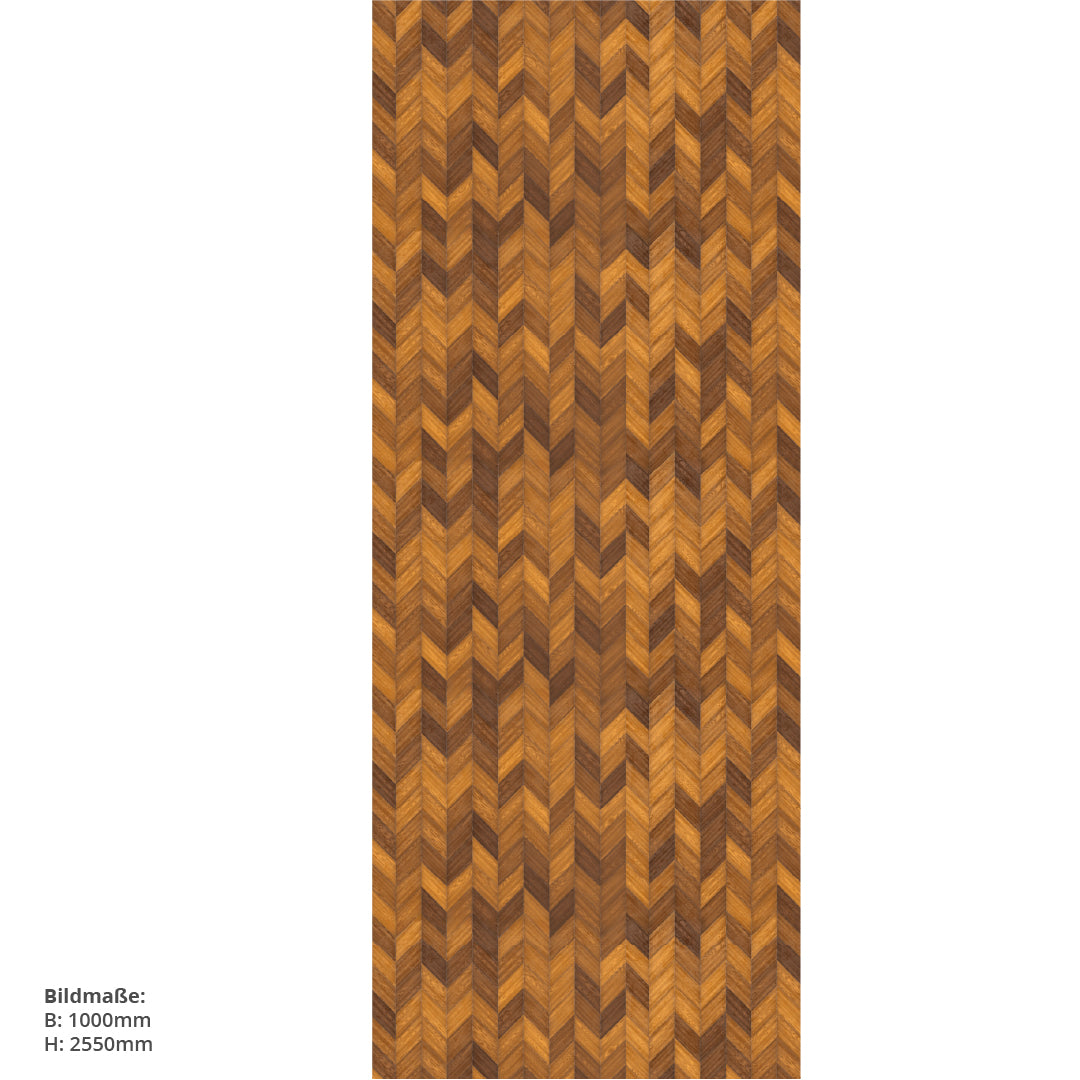 Chevron Optik, fugenlose Wandpaneele aus Alu-Verbund 3mm, Duschrückwand