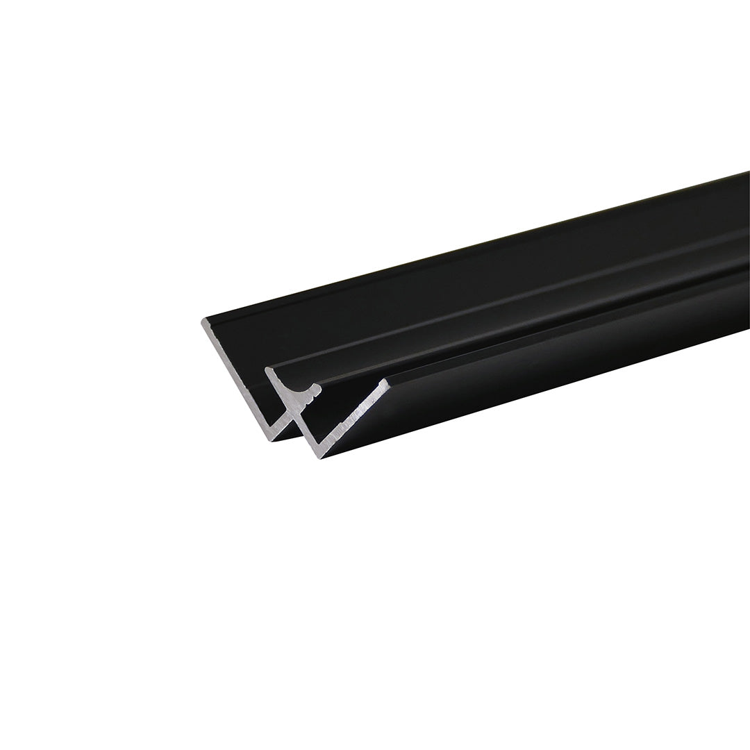 Inneneck Profil schwarz für 3mm Alu Duschrückwand