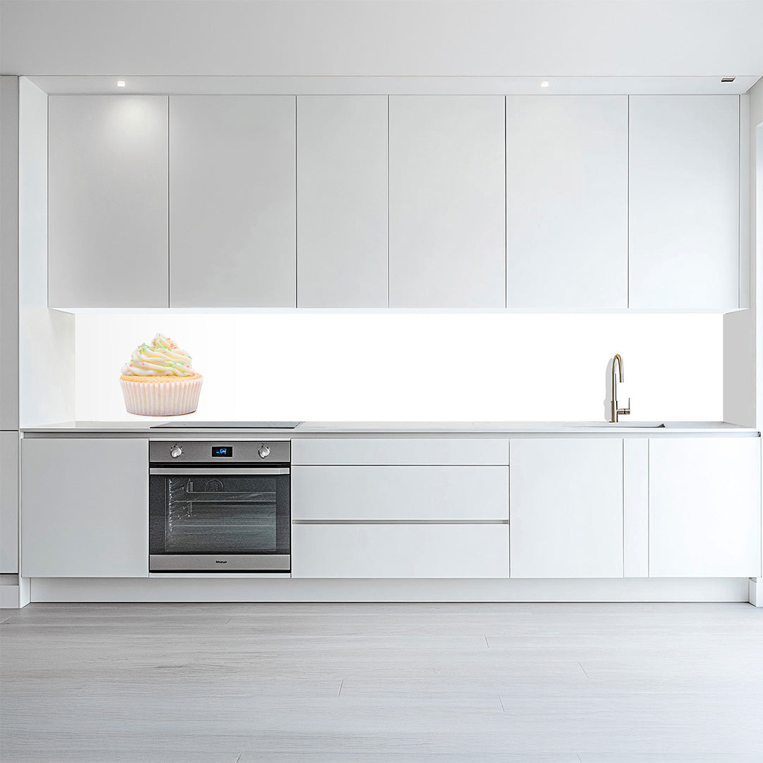 Cupcake, glänzende Küchenrückwand aus Acryl auf Alu-Verbund