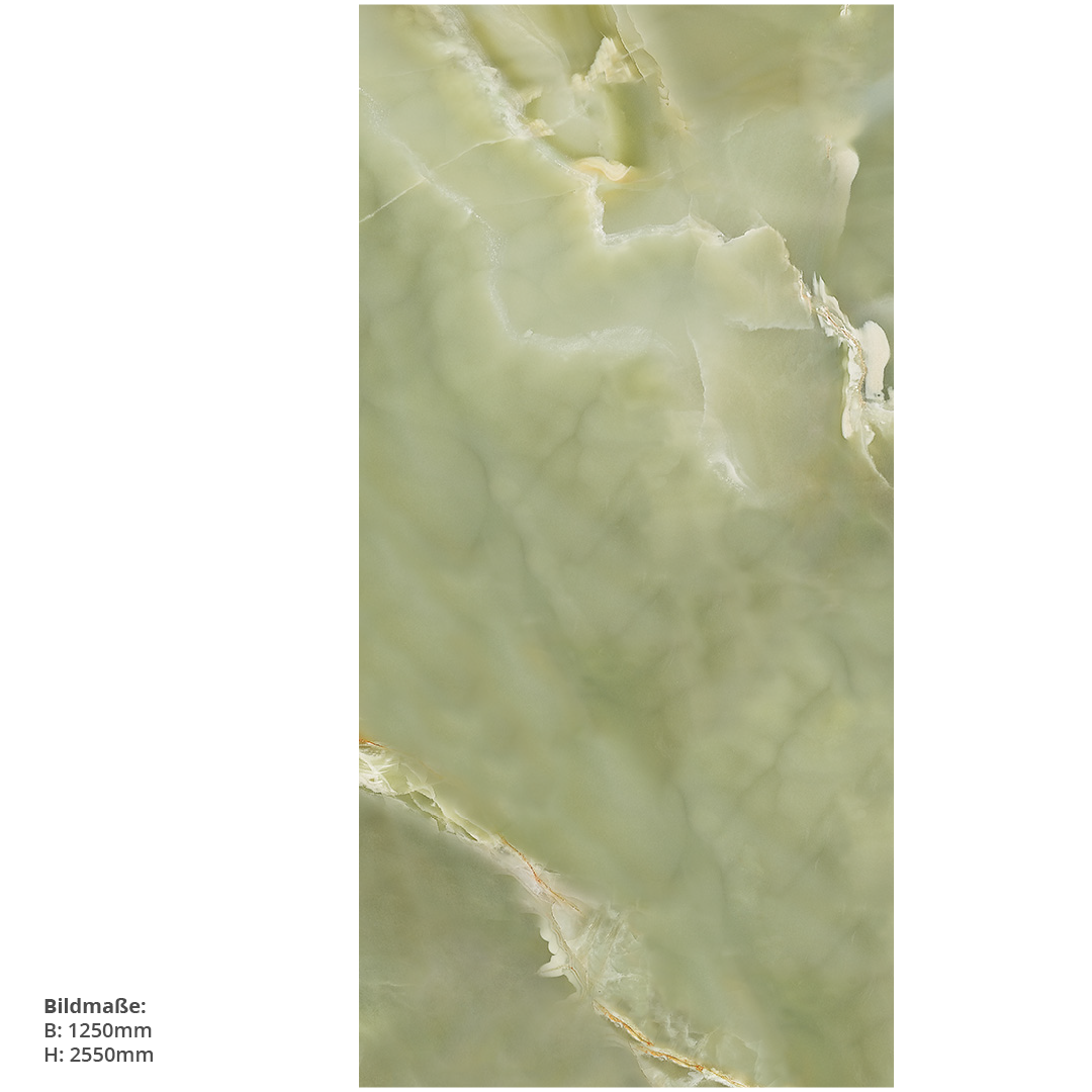 Marmoris Onyx Viridis, fugenlose Wandpaneele aus Alu-Verbund 3mm, Duschrückwand - Duschrückwand-Platten