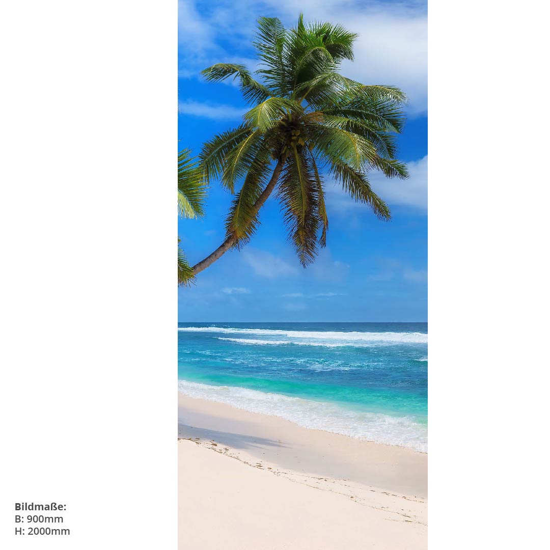 Paradies Strand, fugenlose Wandpaneele aus Alu-Verbund 3mm, Duschrückwand - Duschrückwand-Platten