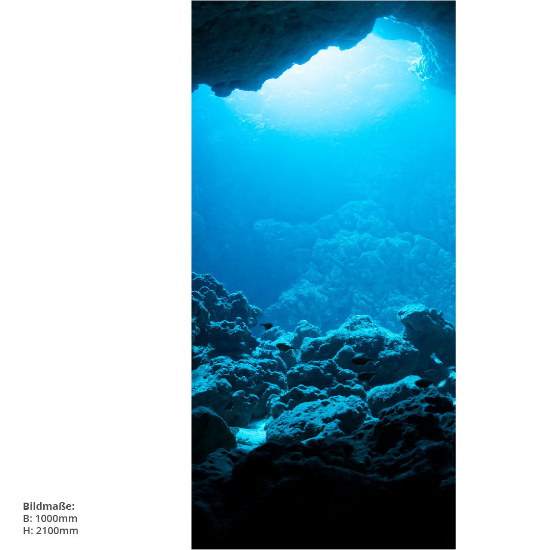 Taucherlebnis, fugenlose Wandpaneele aus Alu-Verbund 3mm, Duschrückwand - Duschrückwand-Platten