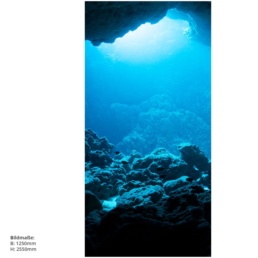 Taucherlebnis, fugenlose Wandpaneele aus Alu-Verbund 3mm, Duschrückwand - Duschrückwand-Platten