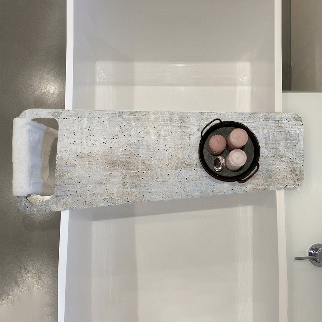 Beton Flair, Badewannenablage Alu-Verbund 6mm - duschrückwand-platten.de