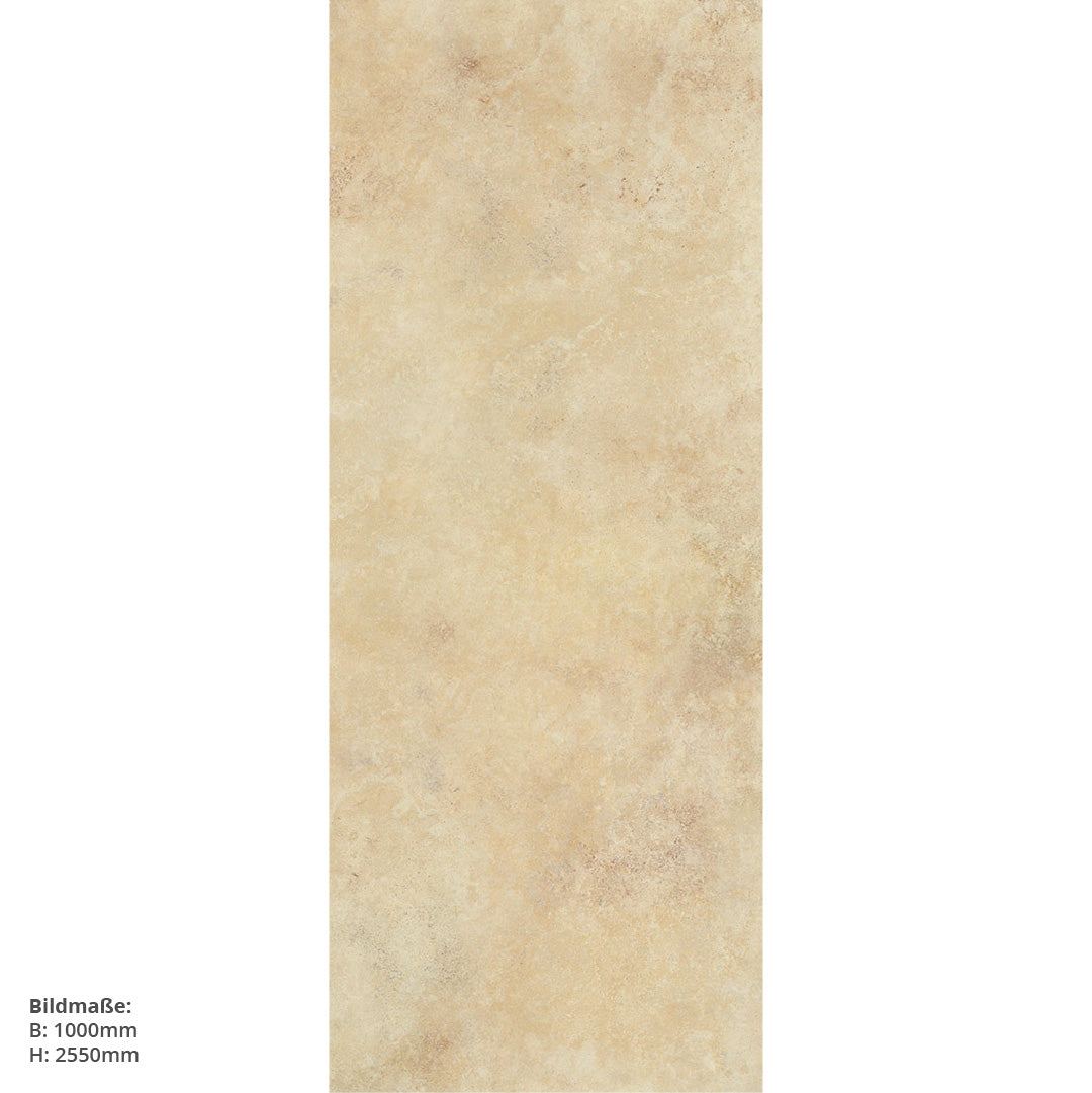 Kalkstein, fugenlose Wandpaneele aus Alu-Verbund 3mm, Duschrückwand - duschrückwand-platten.de