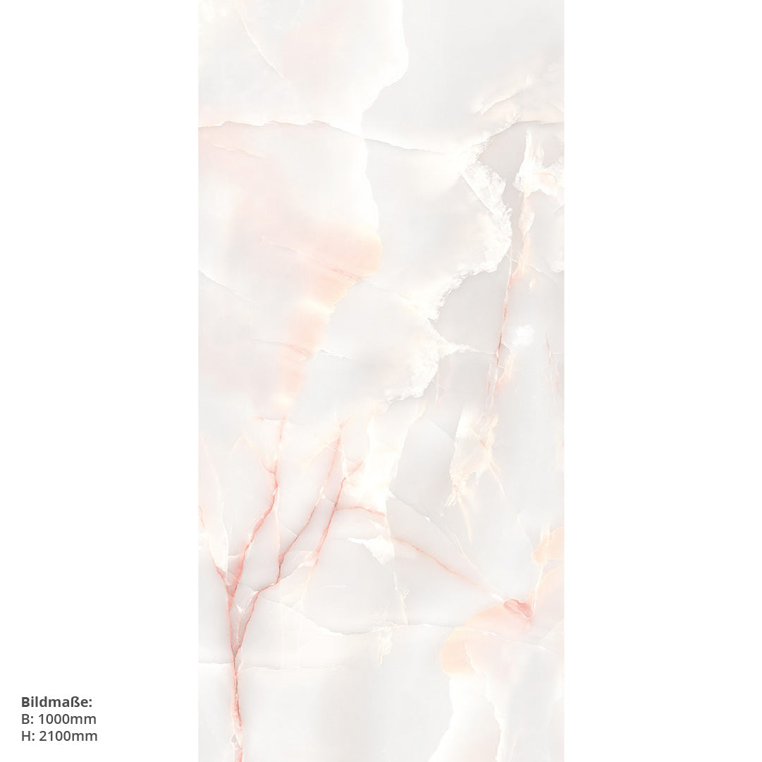 Marmor Rose, fugenlose Wandpaneele aus Alu-Verbund 3mm, Duschrückwand - duschrückwand-platten.de