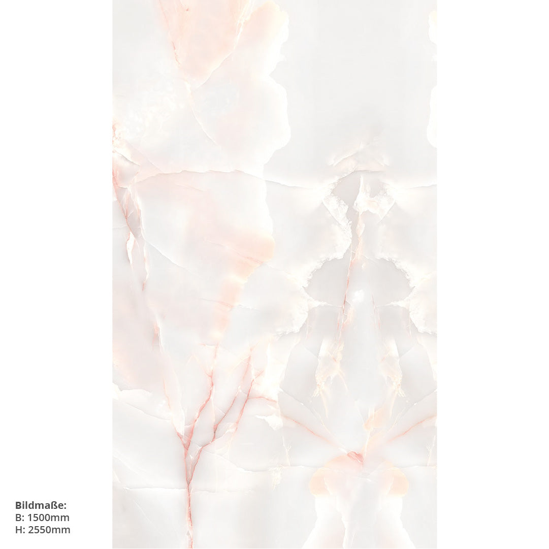 Marmor Rose, fugenlose Wandpaneele aus Alu-Verbund 3mm, Duschrückwand - duschrückwand-platten.de