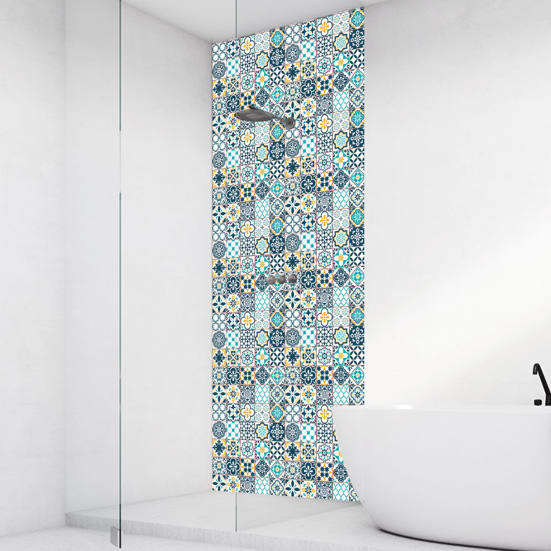 Duschrueckwand Alu Fugenlos Wandpaneele Fliesen