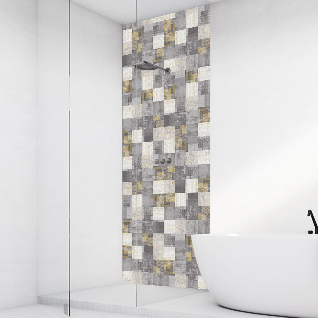 Duschrueckwand Alu Fugenlos Wandpaneele Fliesen