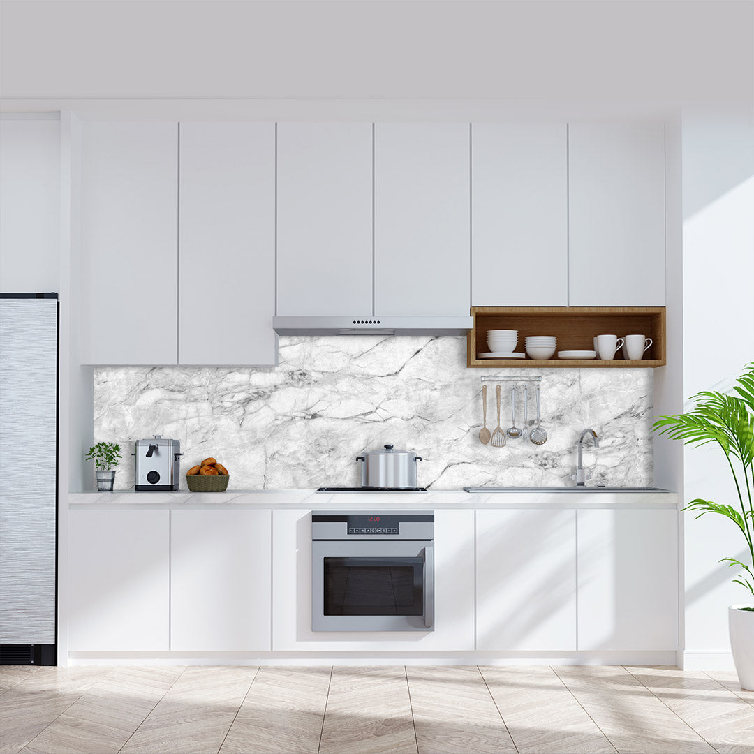 Granit, fugenlose Wandpaneele aus Alu-Verbund 3mm, Küchenrückwand - duschrückwand-platten.de