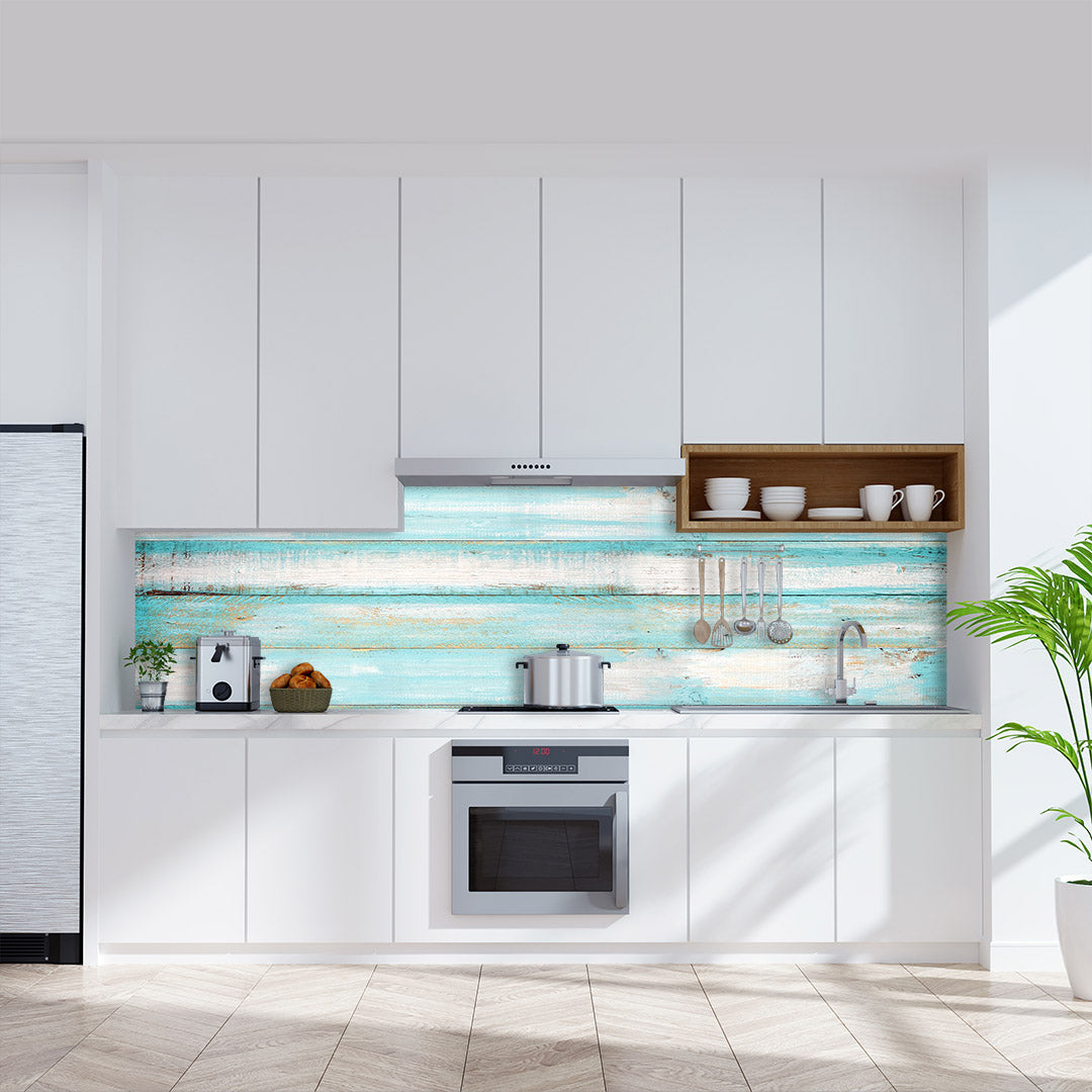 Kuechenrückwand Alu Fugenlos Wandpaneele Holzoptik