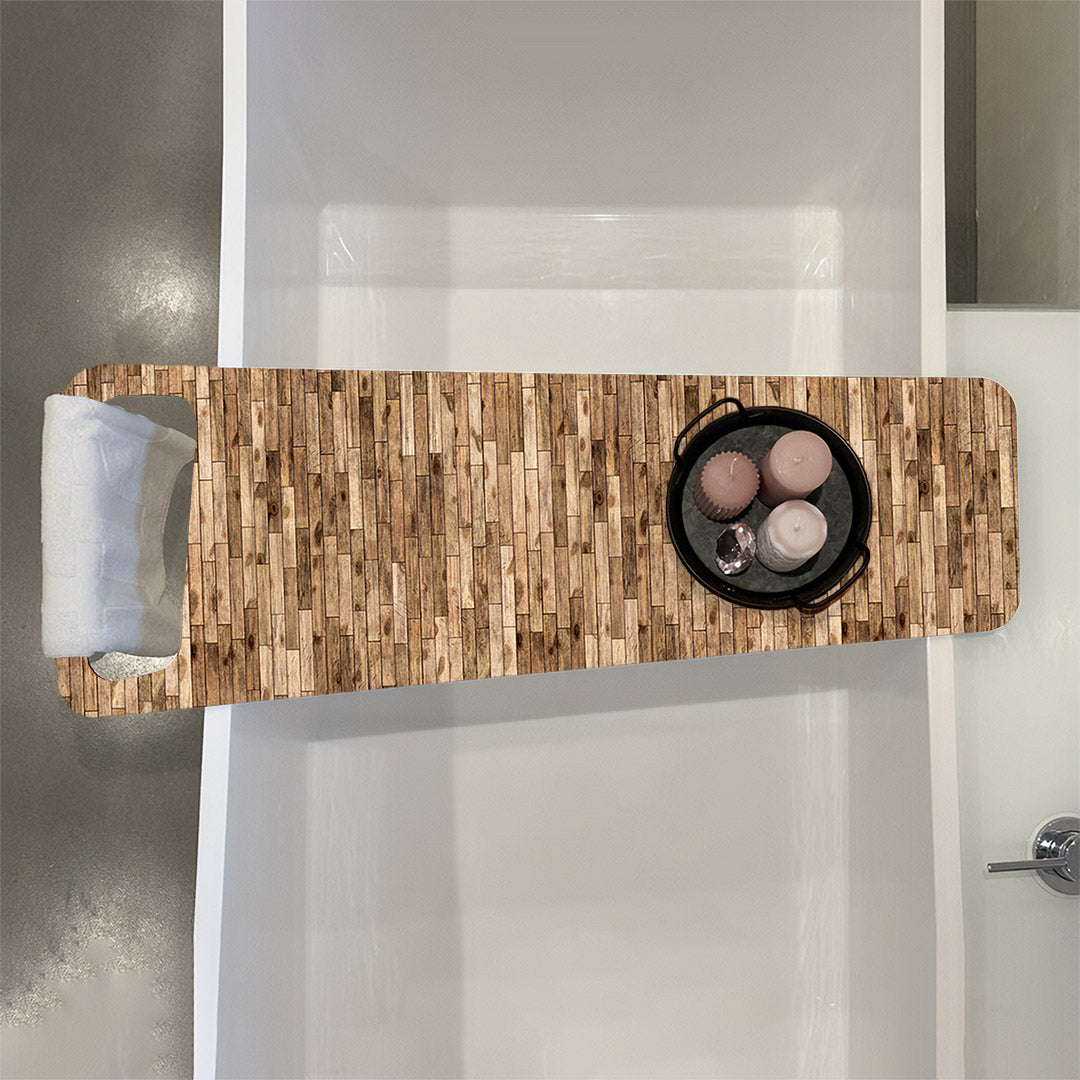 Spaltholz, Badewannenablage Alu-Verbund 6mm - duschrückwand-platten.de