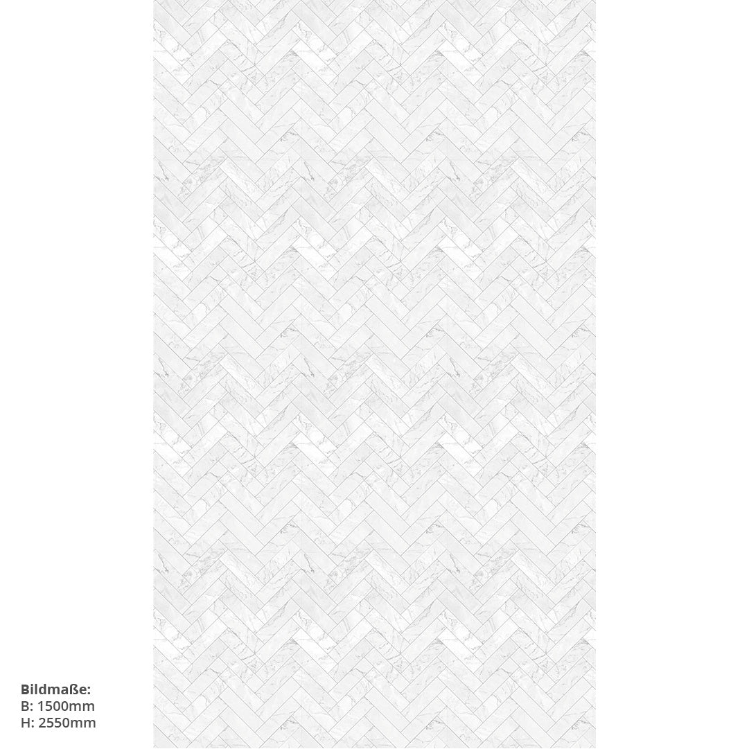 Marmor Leisten Weiss, fugenlose Wandpaneele aus Alu-Verbund 3mm, Duschrückwand - duschrückwand-platten.de