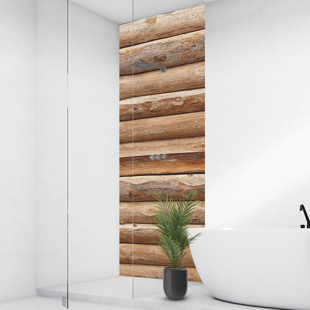 Duschrueckwand Alu Fugenlos Wandpaneele Holzoptik
