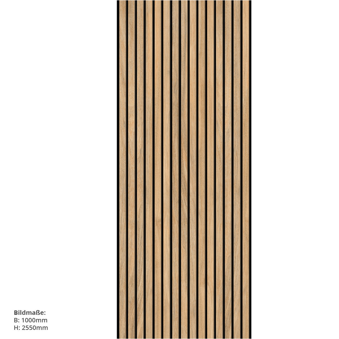 Eiche Streifen, fugenlose Wandpaneele aus Alu-Verbund 3mm, Duschrückwand - Duschrückwand-Platten