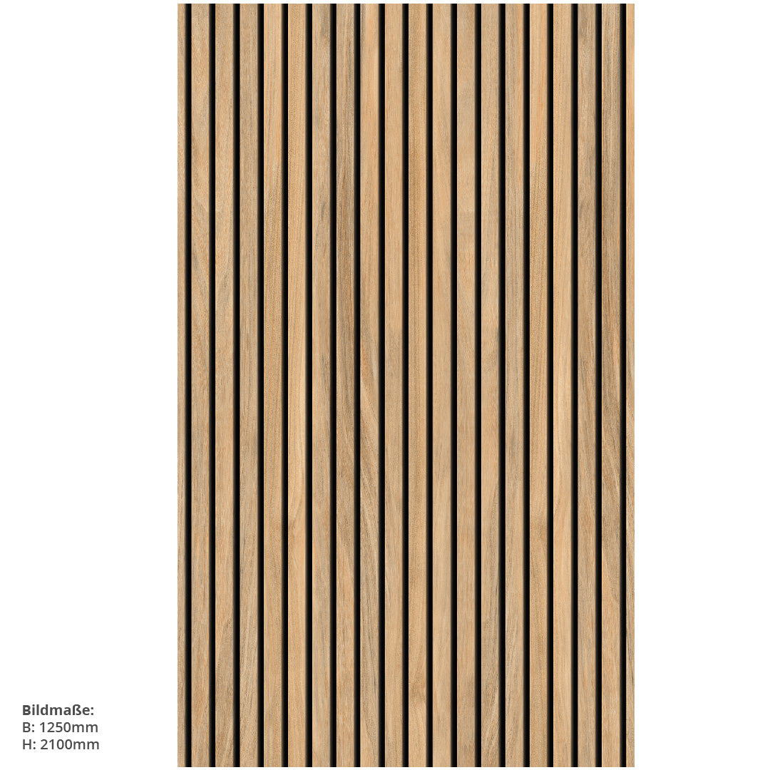 Eiche Streifen, fugenlose Wandpaneele aus Alu-Verbund 3mm, Duschrückwand - Duschrückwand-Platten