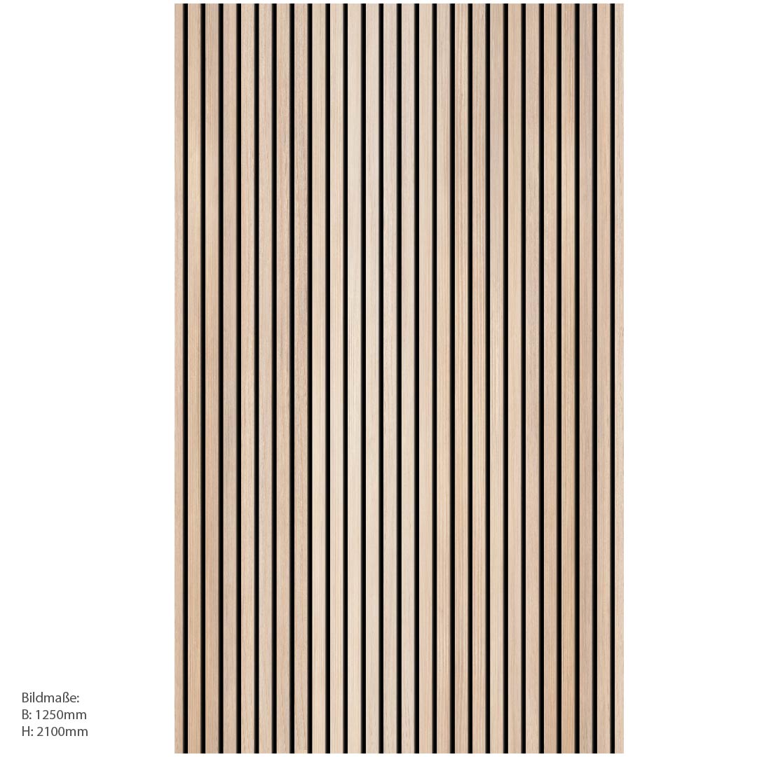 Holzoptik Streifen, fugenlose Wandpaneele aus Alu-Verbund 3mm, Duschrückwand - Duschrückwand-Platten