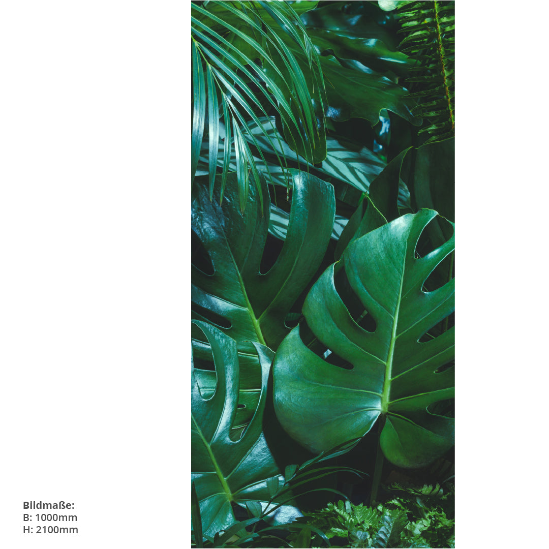 Jungle, fugenlose Wandpaneele aus Alu-Verbund 3mm, Duschrückwand