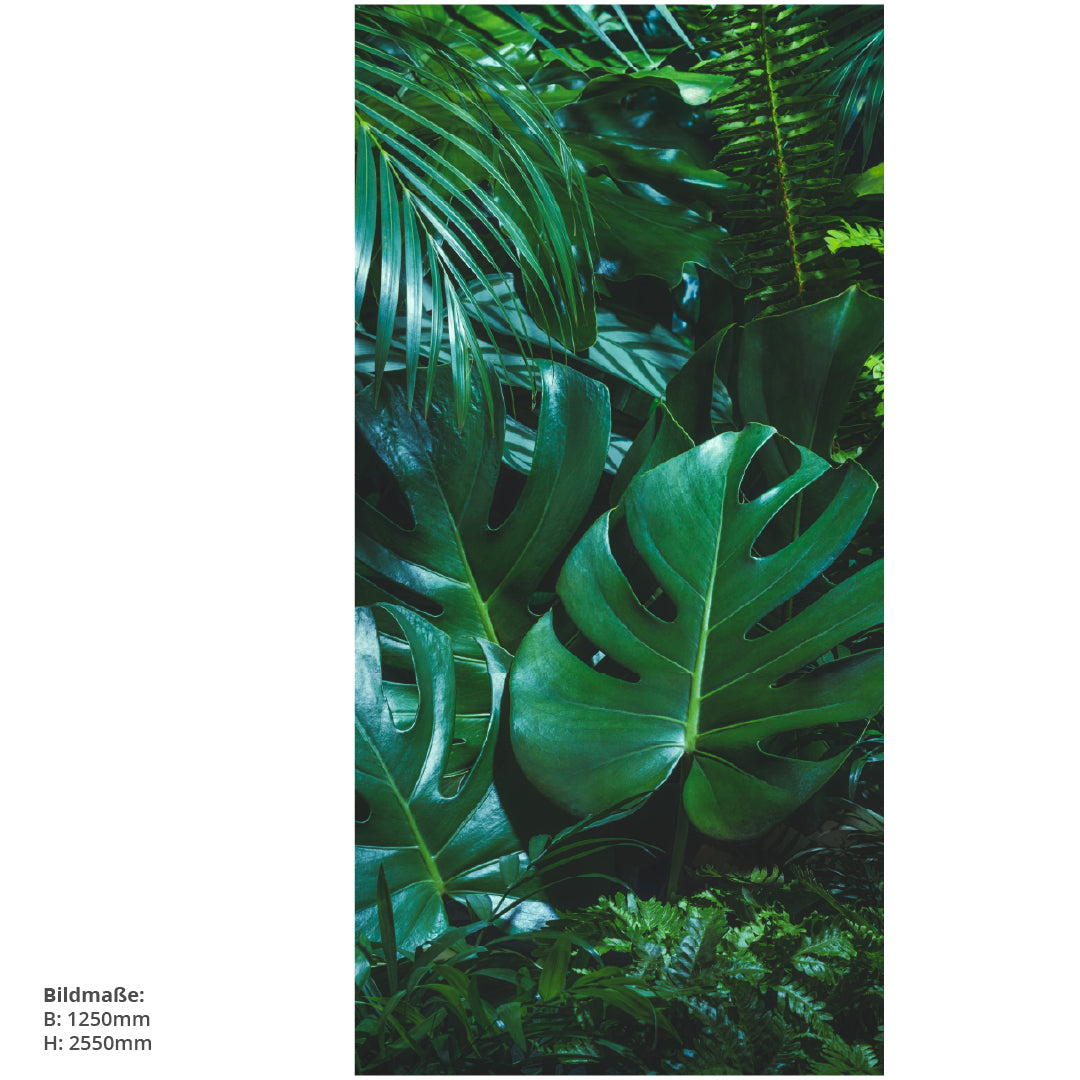 Jungle, fugenlose Wandpaneele aus Alu-Verbund 3mm, Duschrückwand