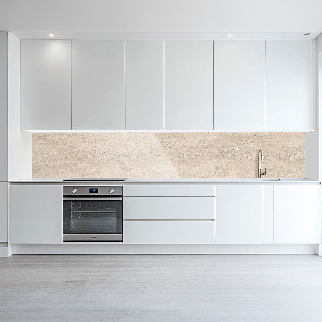 Stone Wall, glänzende Küchenrückwand aus Acryl auf Alu-Verbund