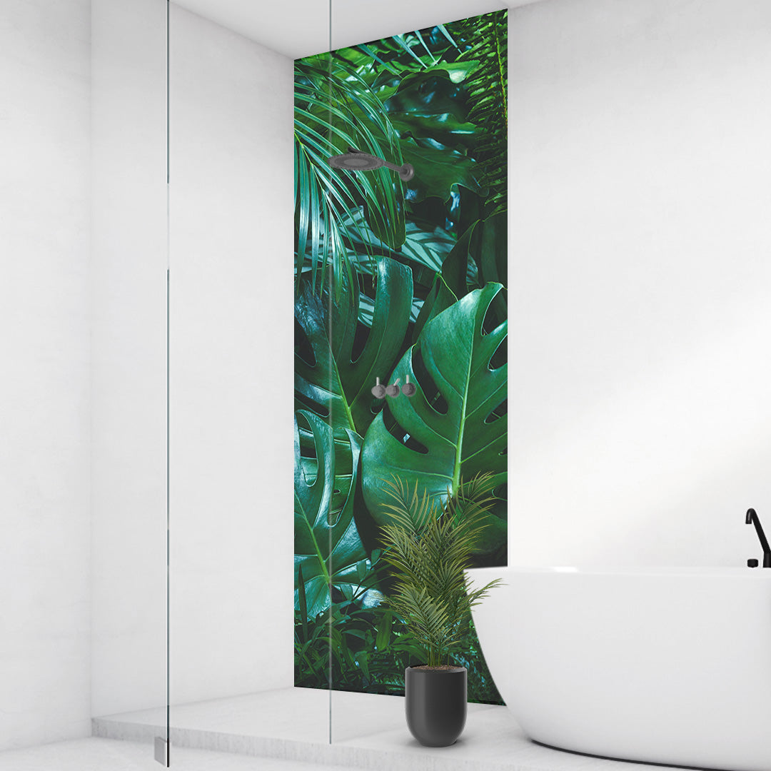 Jungle, fugenlose Wandpaneele aus Alu-Verbund 3mm, Duschrückwand