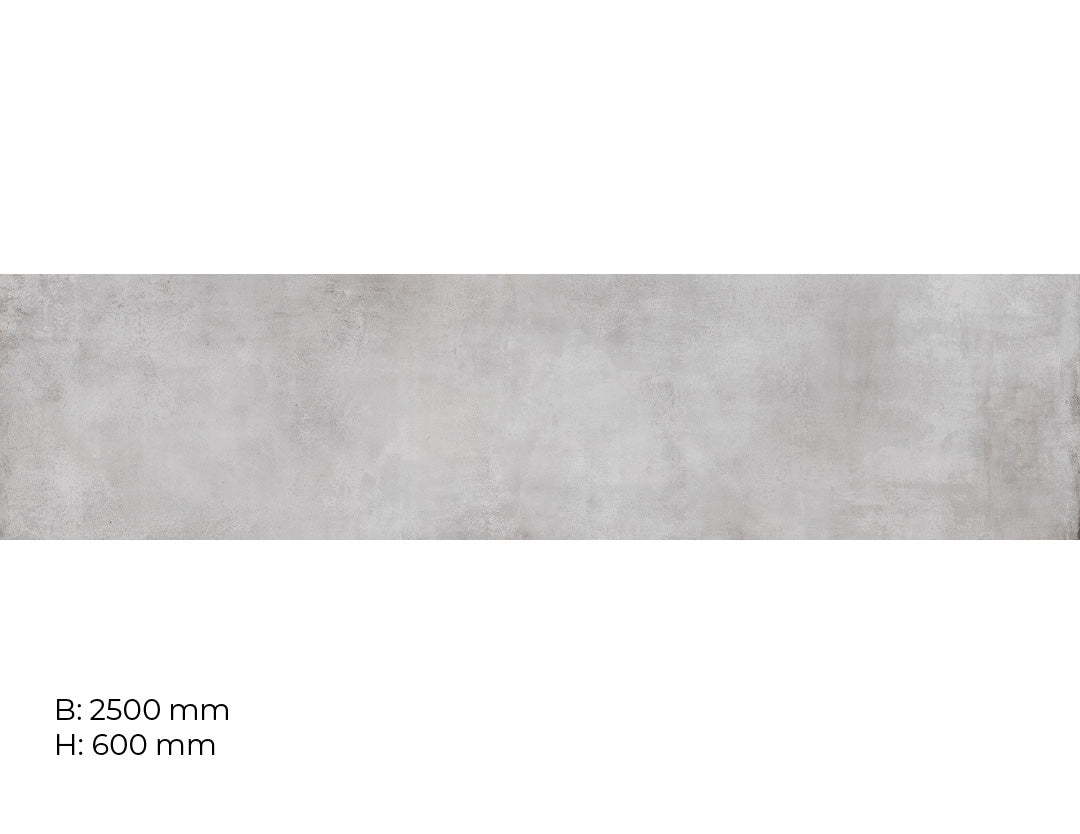 Beton Soft Grey, glänzende Küchenrückwand aus Acryl auf Alu-Verbund - Duschrückwand-Platten