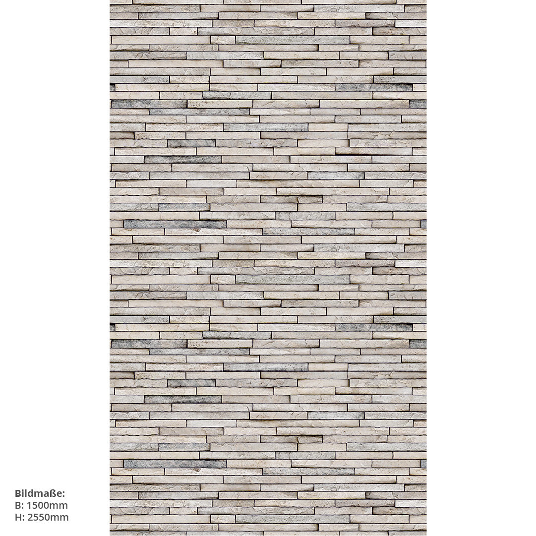 Steinblock, fugenlose Wandpaneele aus Alu-Verbund 3mm, Duschrückwand - Duschrückwand-Platten