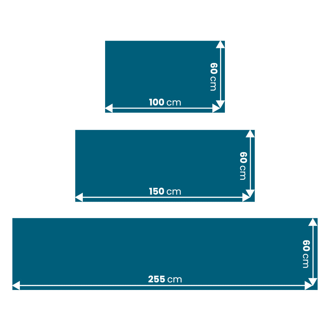 Wasserblau, fugenlose Wandpaneele aus Alu-Verbund 3mm, Küchenrückwand - duschrückwand-platten.de